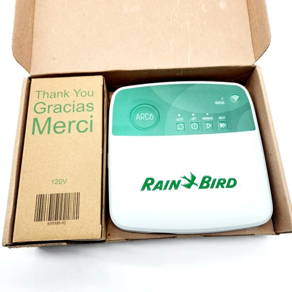 Rain Bird ARC6 Smart Irrigation Timer‎ 6-Zone WiFi Controller Indoor Alexa Ready